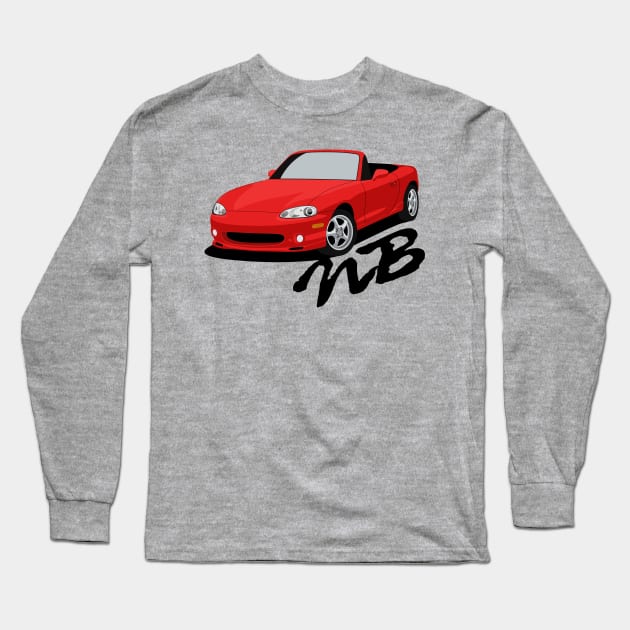 Miata NB Long Sleeve T-Shirt by AutomotiveArt